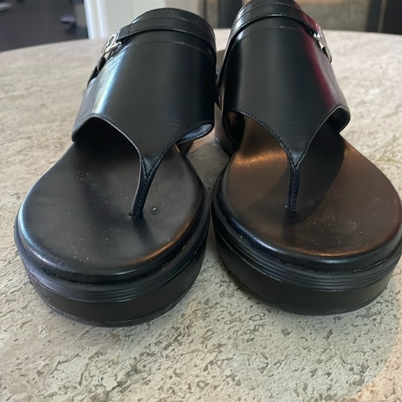Cole Haan Lindy Grand Wedge Sandal 9 Black NEW - Picture 10 of 11